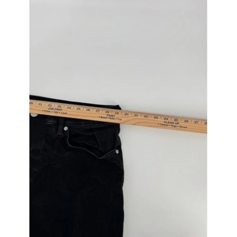 True Religion Geno Relaxed Slim Jeans Mens 38x32 Black Contrast Stitch Denim Y2K